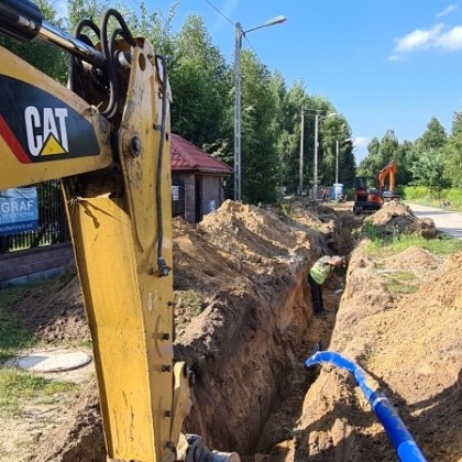 Zakończona inwestycja: Budowa sieci wodociągowej w ul. Wiosennej w Długiej Szlacheckiej